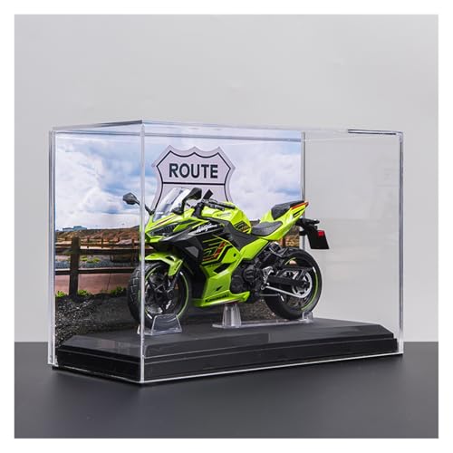 SYYANFEI Mini Alloy Motorrad Model 1:12 Für Kawasaki Ninja 400 Motorrad Legierung Modell Autos Spielzeug Statische Display Fahrzeug Souvenir Geschenk Druckguss-Nachbildung(Green-B) von SYYANFEI