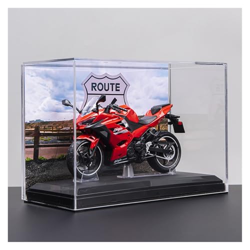 SYYANFEI Mini Alloy Motorrad Model 1:12 Für Kawasaki Ninja 400 Motorrad Legierung Modell Autos Spielzeug Statische Display Fahrzeug Souvenir Geschenk Druckguss-Nachbildung(Red-B) von SYYANFEI