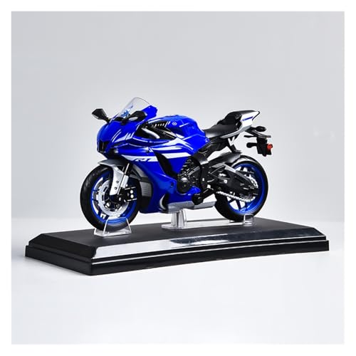 SYYANFEI Mini Alloy Motorrad Model 1:12 Für Yamaha R1 Motorräder Modelle Autos Spielzeug Legierung Druckguss Miniatur Modell Mit Fahrzeug Geburtstag Geschenke Druckguss-Nachbildung(Blau) von SYYANFEI