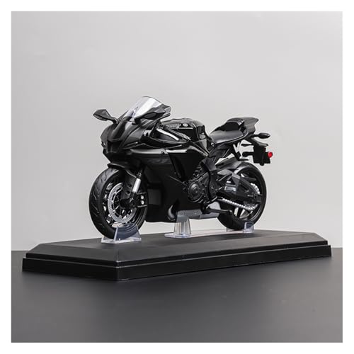 SYYANFEI Mini Alloy Motorrad Model 1:12 Für Yamaha R1 Motorräder Modelle Autos Spielzeug Legierung Druckguss Miniatur Modell Mit Fahrzeug Geburtstag Geschenke Druckguss-Nachbildung(Schwarz) von SYYANFEI
