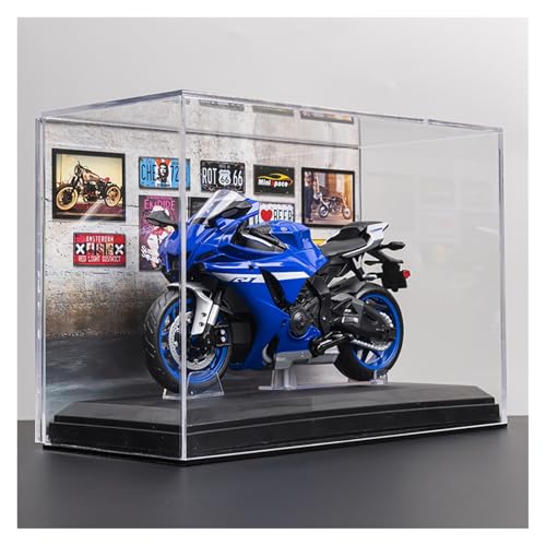 SYYANFEI Mini Alloy Motorrad Model 1:12 Für Yamaha R1Motorcycles Modelle Autos Spielzeug Legierung Diecast Miniatur Modell Sammlung Dekoration Geschenk Druckguss-Nachbildung(Blue-A) von SYYANFEI