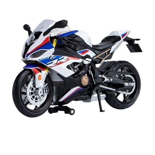 SYYANFEI Mini Alloy Motorrad Model 1:12 für BMW S1000RR Miniatur-Motorrad-Spielzeug aus Druckguss, Rennmodell, Supersport-Kollektion, Geschenk für Jungen Druckguss-Nachbildung(Blau) von SYYANFEI