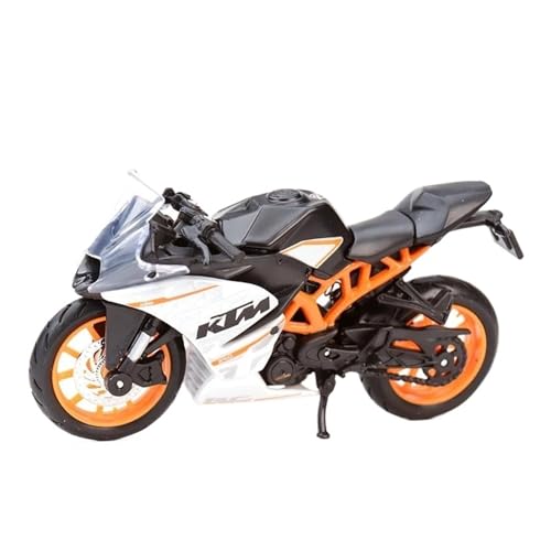 SYYANFEI Mini Alloy Motorrad Model 1:18 Für Neue KTM RC 390 Statische Druckguss Fahrzeuge Sammeln Hobbies Motorrad Modell Spielzeug Druckguss-Nachbildung(White) von SYYANFEI