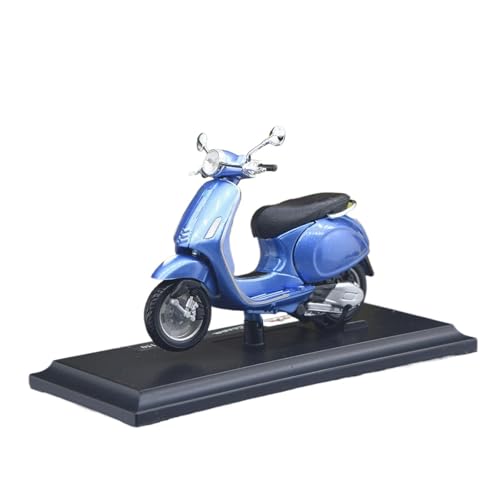 SYYANFEI Mini Alloy Motorrad Model 1:18 Für Piaggio Vespa Vespa Roller Mini Spielzeug Druckguss Metall Motorrad Modell Sammlung Ausstellung Druckguss-Nachbildung(Blau) von SYYANFEI
