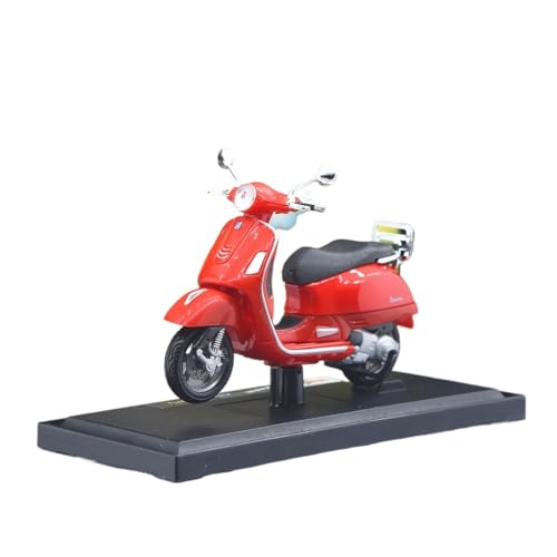 SYYANFEI Mini Alloy Motorrad Model 1:18 Für Piaggio Vespa Vespa Roller Mini Spielzeug Druckguss Metall Motorrad Modell Sammlung Ausstellung Druckguss-Nachbildung(Red 1) von SYYANFEI