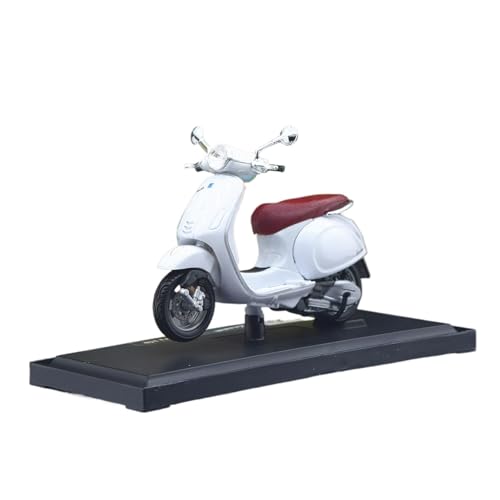 SYYANFEI Mini Alloy Motorrad Model 1:18 Für Piaggio Vespa Vespa Roller Mini Spielzeug Druckguss Metall Motorrad Modell Sammlung Ausstellung Druckguss-Nachbildung(White) von SYYANFEI