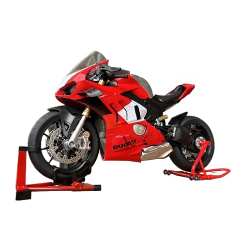 SYYANFEI Mini Alloy Motorrad Model 1:6 Für Große Ducati V4S Racing Bootable Sprayable Dynamic Alloy Metal Diecast Motorradmodell Sound Fahrzeugspielzeug Druckguss-Nachbildung SYYANFEI Mini Alloy Motorrad Model 1:6 Für Große Ducati V4S Racing Bootable Sprayable Dynamic Alloy Metal Diecast Motorradmodell Sound Fahrzeugspielzeug Druckguss-Nachbildung von SYYANFEI