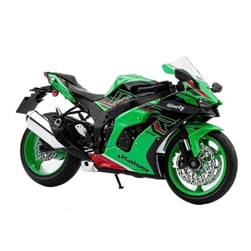 SYYANFEI Mini Alloy Motorrad Model 1:9 Für Kawasaki ZX10R Ninja Legierung Metall Diecast Motorrad Modell Spielzeug Fahrzeug Weihnachten Geschenke Druckguss-Nachbildung(Grün) von SYYANFEI