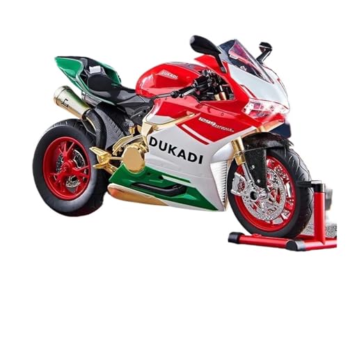 SYYANFEI Mini Alloy Motorrad Model 1:9 Für Panigale 1199 Legierung Rennmotorradmodell Druckguss Track Sportmotorradmodell Sound Licht Mit Spray Spielzeug Druckguss-Nachbildung SYYANFEI Mini Alloy Motorrad Model 1:9 Für Panigale 1199 Legierung Rennmotorradmodell Druckguss Track Sportmotorradmodell Sound Licht Mit Spray Spielzeug Druckguss-Nachbildung von SYYANFEI