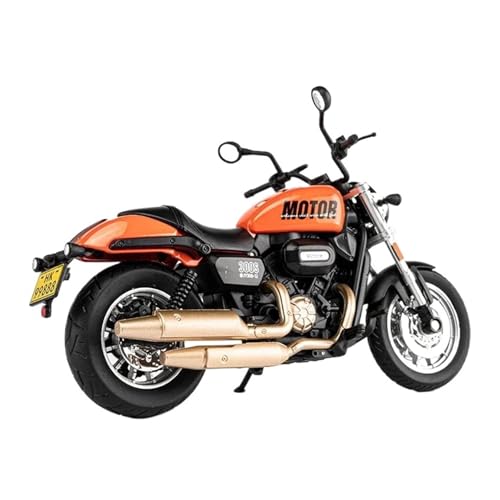 SYYANFEI Mini Alloy Motorrad Model Maßstab 1:12 Für Caddy Flash 300 Replika Legierung Cruiser Motorrad ModelSound Licht Sammlung Druckguss-Nachbildung(Orange) von SYYANFEI