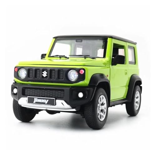SYYANFEI Miniatur Motorfahrzeug-Modelle 1/18 Für Suzuki Jimny SUV Sound Und Licht Feedback Spielzeugauto Metall Ornament Sammlung Enthusiasten Geschenk Spielzeugauto(Grün) von SYYANFEI