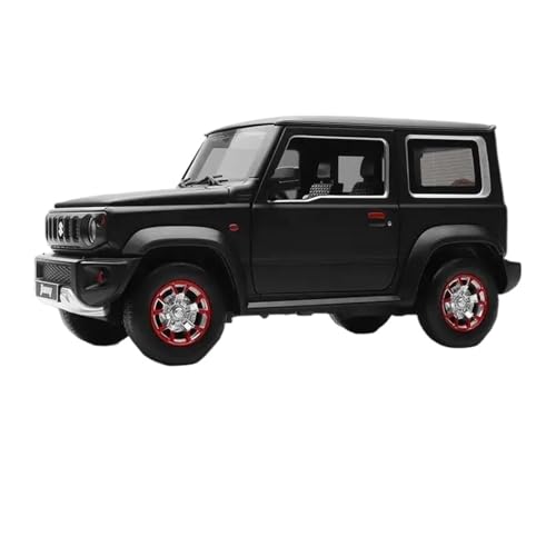 SYYANFEI Miniatur Motorfahrzeug-Modelle 1/18 Für Suzuki Jimny SUV Sound Und Licht Feedback Spielzeugauto Metall Ornament Sammlung Enthusiasten Geschenk Spielzeugauto(Schwarz) von SYYANFEI