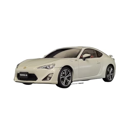 SYYANFEI Miniatur Motorfahrzeug-Modelle 1/18 Für Toyota 86GT Metall Sport Rennen Auto ToysHypercar Modell Sammlung Display Präsentieren Urlaub Geschenk Spielzeugauto(White) von SYYANFEI