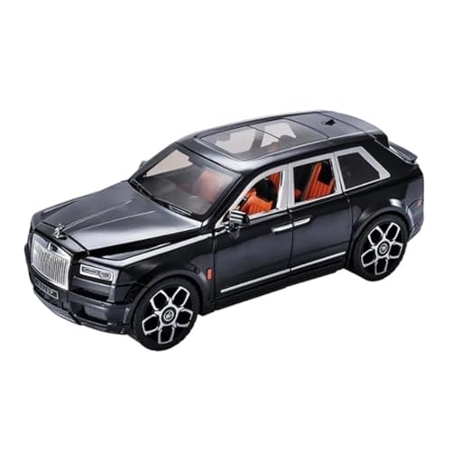 SYYANFEI Miniatur Motorfahrzeug-Modelle 1/20 Für Rolls Royce SUV Cullinan Luxy Metall Spielzeug Fahrzeuge Ornamente Geburtstag Geschenk Für Jungen Spielzeugauto(Schwarz) von SYYANFEI