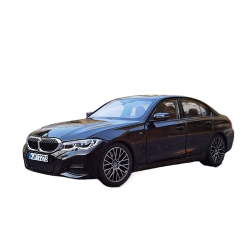 SYYANFEI Miniatur Motorfahrzeug-Modelle 1:18 Für BMW Neue 3er-Reihe G20 330i 2019 Maßstab Metallautomodell Statische Dekoration Weihnachtsgeschenkkollektion Spielzeugauto(Schwarz) von SYYANFEI