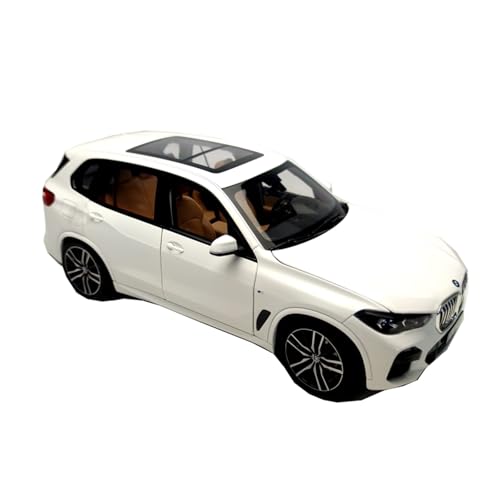 SYYANFEI Miniatur Motorfahrzeug-Modelle 1:18 Für BMW X5 Modellauto Aus Metall Statisches Ausstellungsstück Weihnachtsgeschenksammlung Für Freunde Spielzeugauto(White) von SYYANFEI