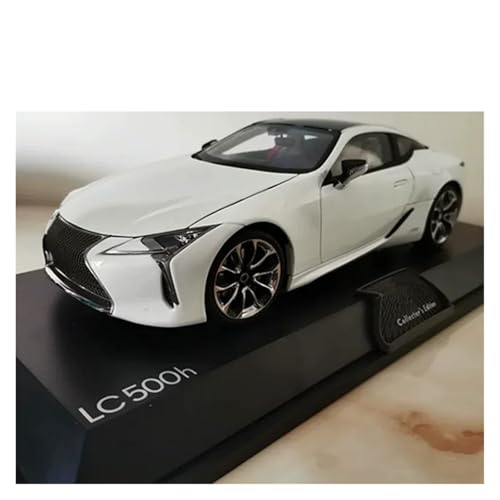 SYYANFEI Miniatur Motorfahrzeug-Modelle 1:18 Für LC500h Scale Model Car Metal Collection Display Geschenke Für Freunde Und Verwandte Spielzeugauto(White) von SYYANFEI