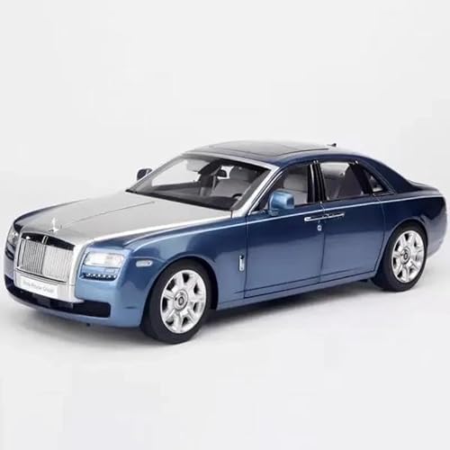 SYYANFEI Miniatur Motorfahrzeug-Modelle 1:18 Für Limited Rolls-Royce Ghost Miniatur-Simulationsautomodell Aus Legierung Für Erwachsene Sammlerstück Ausstellungsdekoration Spielzeugauto(Blue 2) von SYYANFEI