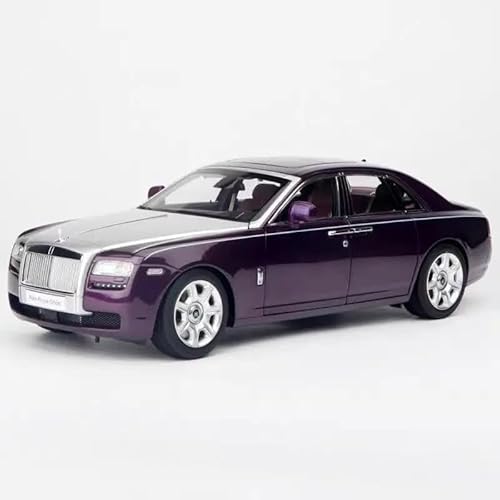 SYYANFEI Miniatur Motorfahrzeug-Modelle 1:18 Für Limited Rolls-Royce Ghost Miniatur-Simulationsautomodell Aus Legierung Für Erwachsene Sammlerstück Ausstellungsdekoration Spielzeugauto(Purple) von SYYANFEI