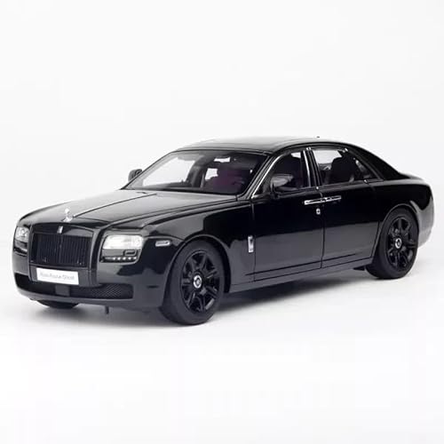 SYYANFEI Miniatur Motorfahrzeug-Modelle 1:18 Für Limited Rolls-Royce Ghost Miniatur-Simulationsautomodell Aus Legierung Für Erwachsene Sammlerstück Ausstellungsdekoration Spielzeugauto(Schwarz) von SYYANFEI