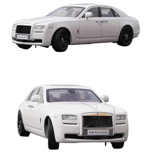 SYYANFEI Miniatur Motorfahrzeug-Modelle 1:18 Für Limited Rolls-Royce Ghost Miniatur-Simulationsautomodell Aus Legierung Für Erwachsene Sammlerstück Ausstellungsdekoration Spielzeugauto(White) von SYYANFEI