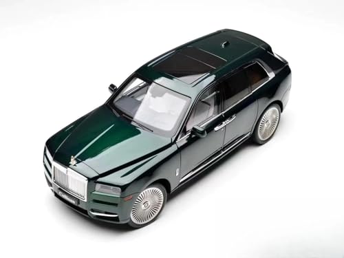 SYYANFEI Miniatur Motorfahrzeug-Modelle 1:18 Für Limitierte Auflage Eines Rolls-Royce Cullinan, Legierungs-Kompressionswellen-Miniaturmodell, Sammlerstück Für Erwachsene Spielzeugauto(Grün) von SYYANFEI