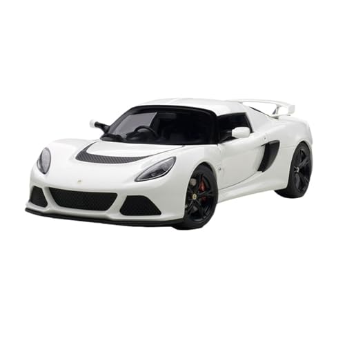 SYYANFEI Miniatur Motorfahrzeug-Modelle 1:18 Für Lotus Exige S Roadster Metall Voll Geöffnetes Automodell Statische Anzeige Weihnachtsgeschenksammlung Spielzeugauto(White) von SYYANFEI
