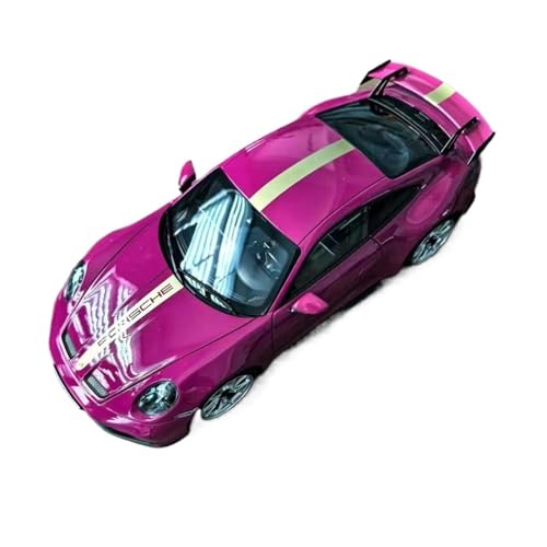 SYYANFEI Miniatur Motorfahrzeug-Modelle 1:18 Für Porsche 911GT3 2021 Sportwagen Miniatur Statisches Ausstellungsstück Weihnachtsgeschenksammlung Für Freunde Spielzeugauto(Rot) von SYYANFEI