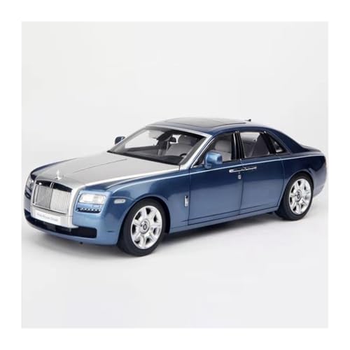 SYYANFEI Miniatur Motorfahrzeug-Modelle 1:18 Für Rolls-Royce Gust Ghost Statische Metall Fahrzeug Dekoration Geschenk Sammlung Display Spielzeugauto(Blau) von SYYANFEI