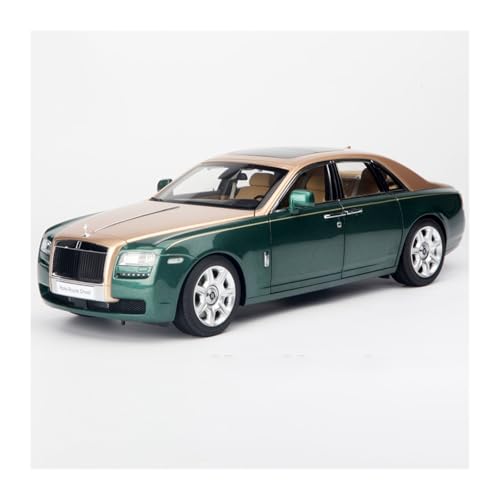 SYYANFEI Miniatur Motorfahrzeug-Modelle 1:18 Für Rolls-Royce Gust Ghost Statische Metall Fahrzeug Dekoration Geschenk Sammlung Display Spielzeugauto(Grün) von SYYANFEI