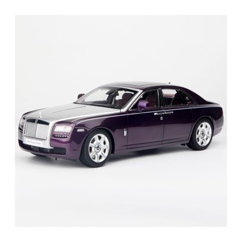 SYYANFEI Miniatur Motorfahrzeug-Modelle 1:18 Für Rolls-Royce Gust Ghost Statische Metall Fahrzeug Dekoration Geschenk Sammlung Display Spielzeugauto(Purple) von SYYANFEI