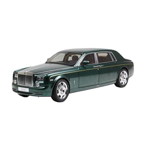 SYYANFEI Miniatur Motorfahrzeug-Modelle 1:18 Für Rolls-Royce Phantom Statische Metall Fahrzeug Dekoration Geschenk Sammlung Display Spielzeugauto(Grün) von SYYANFEI