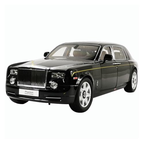 SYYANFEI Miniatur Motorfahrzeug-Modelle 1:18 Für Rolls-Royce Phantom Statische Metall Fahrzeug Dekoration Geschenk Sammlung Display Spielzeugauto(Schwarz) von SYYANFEI
