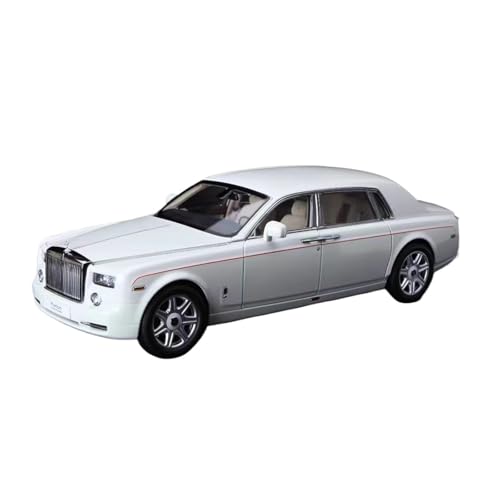SYYANFEI Miniatur Motorfahrzeug-Modelle 1:18 Für Rolls-Royce Phantom Statische Metall Fahrzeug Dekoration Geschenk Sammlung Display Spielzeugauto(White) von SYYANFEI