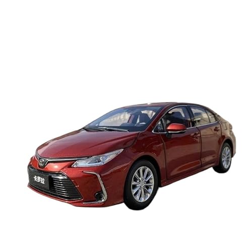 SYYANFEI Miniatur Motorfahrzeug-Modelle 1:18 Für Toyota Corolla Full Door Scale Model Car Metal Collection Statische Anzeige Holiday Gify Spielzeugauto(Rot) von SYYANFEI