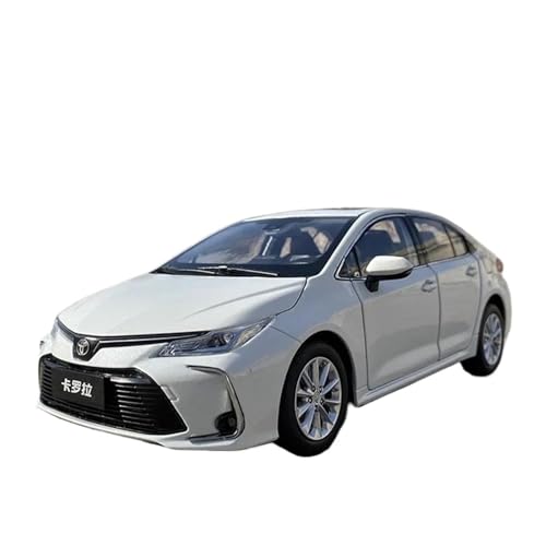 SYYANFEI Miniatur Motorfahrzeug-Modelle 1:18 Für Toyota Corolla Full Door Scale Model Car Metal Collection Statische Anzeige Holiday Gify Spielzeugauto(White) von SYYANFEI