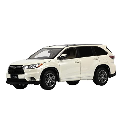 SYYANFEI Miniatur Motorfahrzeug-Modelle 1:18 Für Toyota Highlander SUV Metallmodellauto Sammlung Ausstellungsgeschenk Freunde Geburtstagsgeschenk Spielzeugauto von SYYANFEI