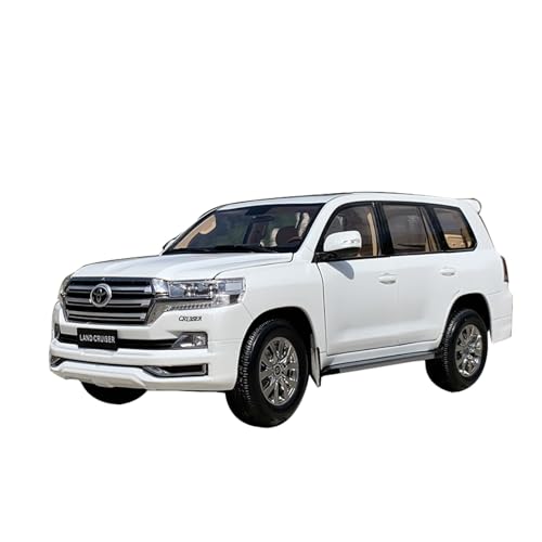 SYYANFEI Miniatur Motorfahrzeug-Modelle 1:18 Für Toyota Kurusawa LC200 Land Cruiser Metall Fahrzeug Statische Ornament Sammlung Geschenk Display Spielzeugauto(White) von SYYANFEI