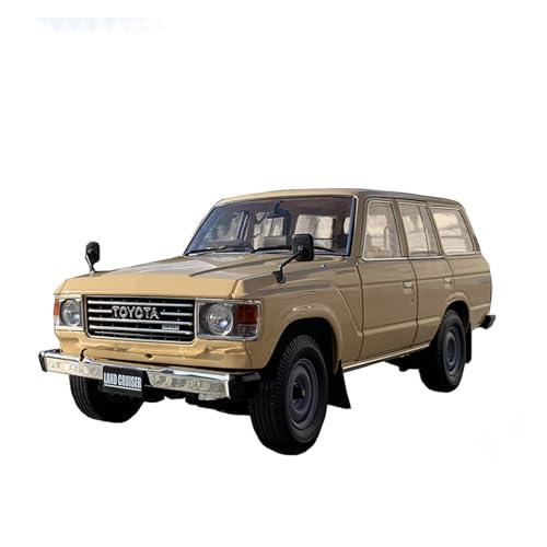 SYYANFEI Miniatur Motorfahrzeug-Modelle 1:18 Für Toyota Landcruiser LC60 V Offroader Metallfahrzeug Simulation Geschenk Display Sammlung Dekoration Spielzeugauto(Yellow) von SYYANFEI