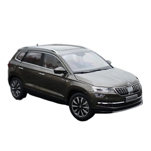 SYYANFEI Miniatur Motorfahrzeug-Modelle 1:18 Für Volkswagen Skoda Karoq KAROQ Metallmodellauto Persönliche Sammlung Geschenkanzeige Statisches Ornament Spielzeugauto(Gray) von SYYANFEI
