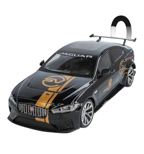 SYYANFEI Miniatur Motorfahrzeug-Modelle 1:18 für Scale Jaguar XE SV Project 8 Alloy Fahrzeuge Diecast Metall SoundLight Toys Sammlerstück Spielzeugauto(Schwarz) von SYYANFEI