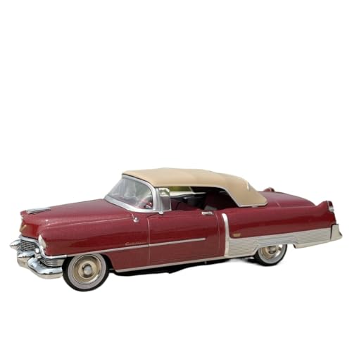 SYYANFEI Miniatur Motorfahrzeug-Modelle 1:43 Für Cadillac Oldtimer Legierung Simulation Metall Statische Ornament Souvenir Spielzeug Modell Auto Geschenk Spielzeugauto(Rot) von SYYANFEI