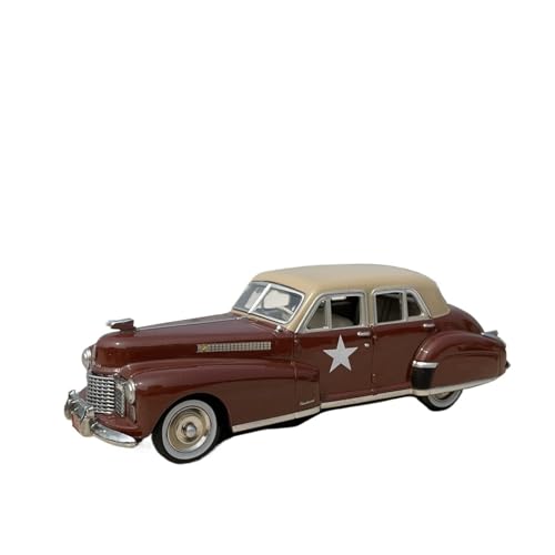 SYYANFEI Miniatur Motorfahrzeug-Modelle 1:43 Für Cadillac Vintage Oldtimer Amerikanische Simulation Metall Statische Ornamente Souvenirs Spielzeug Geschenke Spielzeugauto(Rot) von SYYANFEI