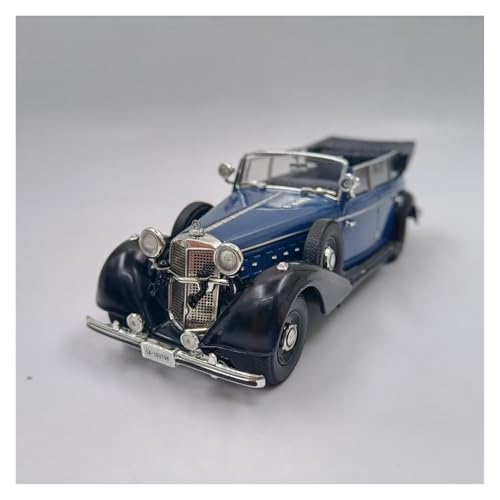 SYYANFEI Miniatur Motorfahrzeug-Modelle 1:43 Für Mercedes-Benz 770 Cabrio Oldtimer Klassische Legierung Druckguss Auto Metall Statische Ornament Spielzeug Geschenk Spielzeugauto(Blau) von SYYANFEI