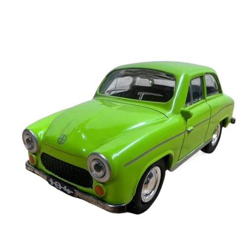 SYYANFEI Miniatur Motorfahrzeug-Modelle 1:43 Für Polen FSM Warschau 1966104 Klassische Metall Vintage Auto Dekoration Limousine Szene Dekoration Geschenk Spielzeugauto(Grün) von SYYANFEI