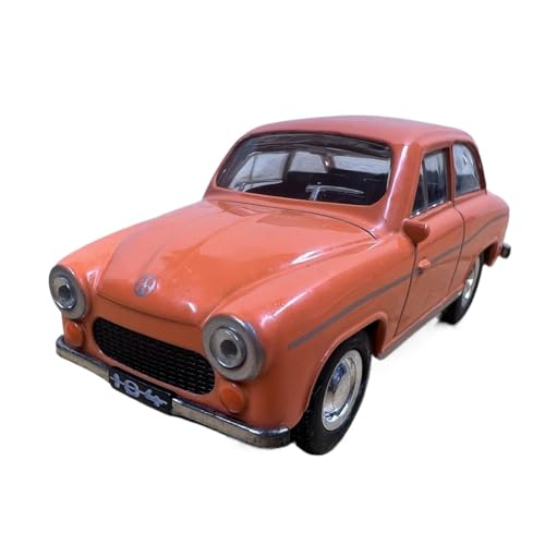 SYYANFEI Miniatur Motorfahrzeug-Modelle 1:43 Für Polen FSM Warschau 1966104 Klassische Metall Vintage Auto Dekoration Limousine Szene Dekoration Geschenk Spielzeugauto(Rosa) von SYYANFEI