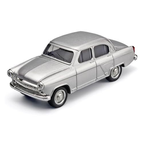 SYYANFEI Miniatur Motorfahrzeug-Modelle 1:43 Für Wolga GAZ-21 Legierung Klassische Fahrzeug Desktop Dekorationen Sammeln Hobby Geschenke Jungen Spielzeugauto(Gray) von SYYANFEI