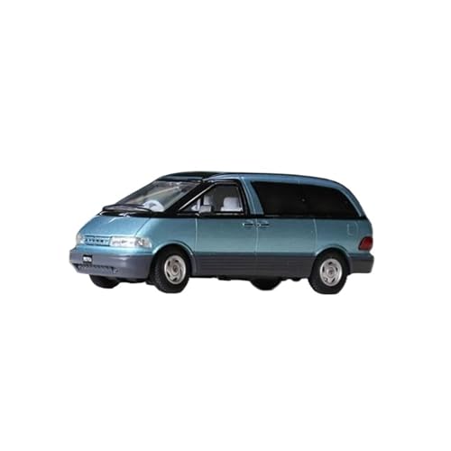 SYYANFEI Miniatur Motorfahrzeug-Modelle 1:64 Für Scale Previa 1 Generation Bullet Simulation Metall Fertig Auto Sammlung Geschenke Spielzeug Display Spielzeugauto(Blau) von SYYANFEI