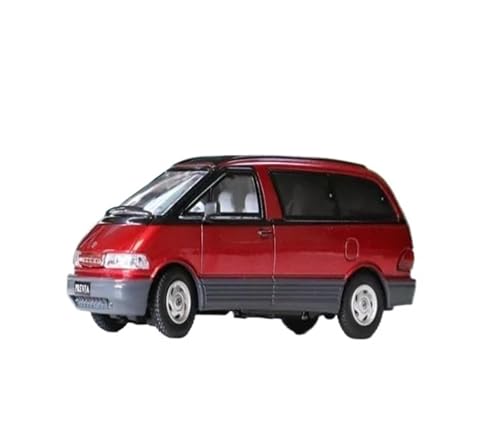 SYYANFEI Miniatur Motorfahrzeug-Modelle 1:64 Für Scale Previa 1 Generation Bullet Simulation Metall Fertig Auto Sammlung Geschenke Spielzeug Display Spielzeugauto(Rot) von SYYANFEI