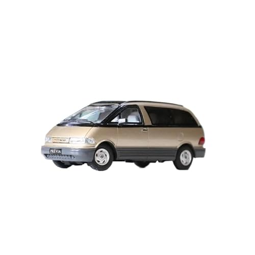 SYYANFEI Miniatur Motorfahrzeug-Modelle 1:64 Für Scale Previa 1 Generation Bullet Simulation Metall Fertig Auto Sammlung Geschenke Spielzeug Display Spielzeugauto(Yellow) von SYYANFEI